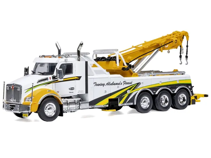 2018 Kenworth T880 Wrecker Tow Truck "Towing Alabama's Finest" White with Graphics 1/43 Diecast Model by IXO Models