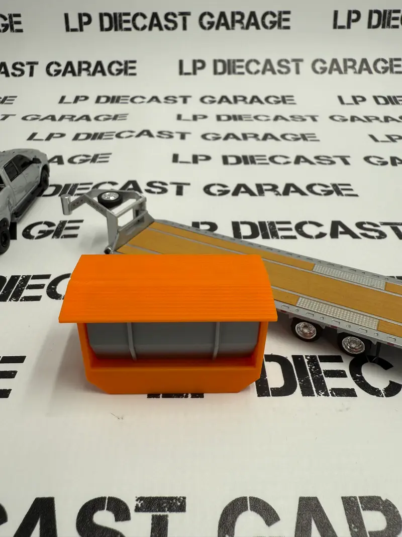 3D Printed Customs Orange Grey Steer Stuffer w/Removable Roof for 1