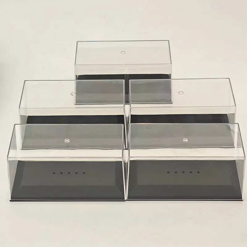 Acrylic Boxes Display Case Stand Box Storing Transparent DustProof for 1