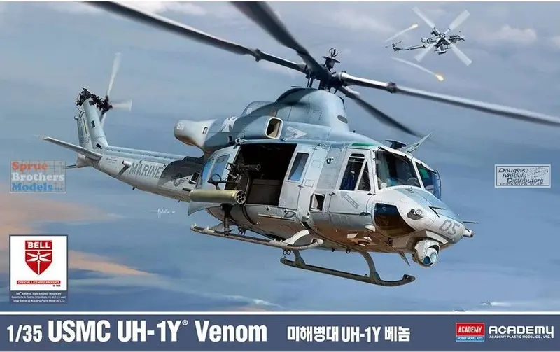 ACY12138 Academy 1/35 UH1Y Venom USMC Helicopter