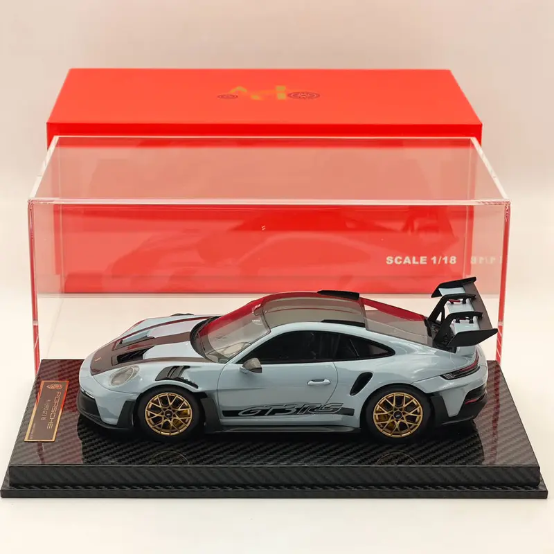AI MODEL 1/18 992 GT3 RS GRAY Resin High-Quality Collection Car Model