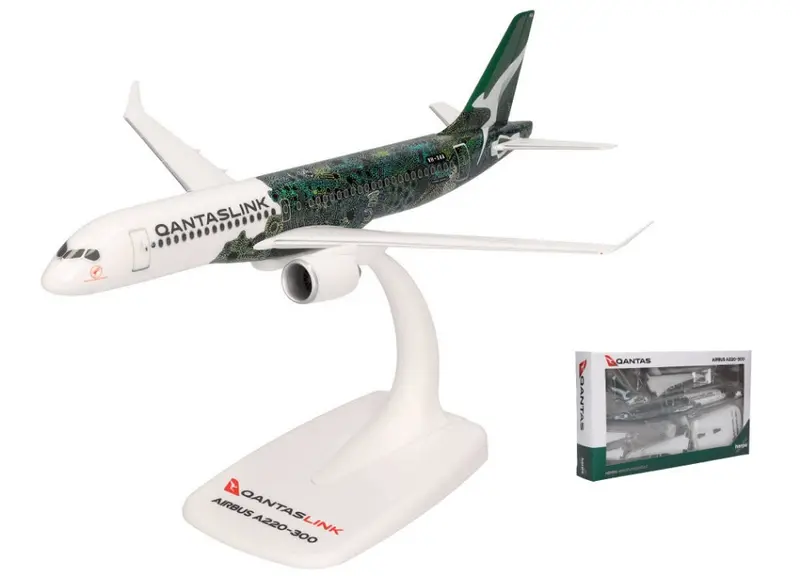 AIRBUS A220-300 QANTAS LINK FLYING ART 1
