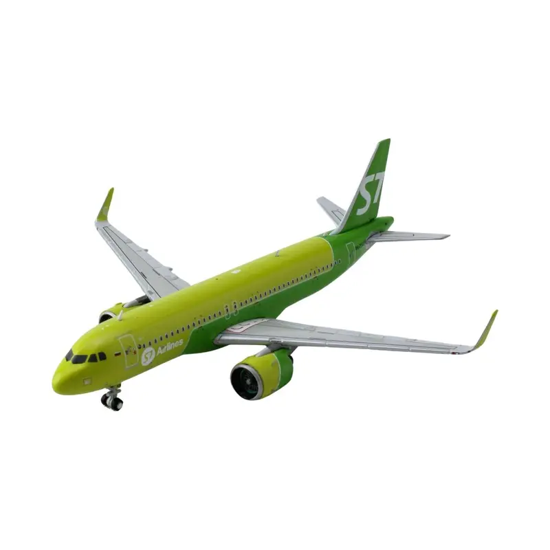 Airbus A320neo Commercial Aircraft "S7 Airlines" (RA-73428) Green Two-Tone 1/400 Diecast Model Airplane by GeminiJets