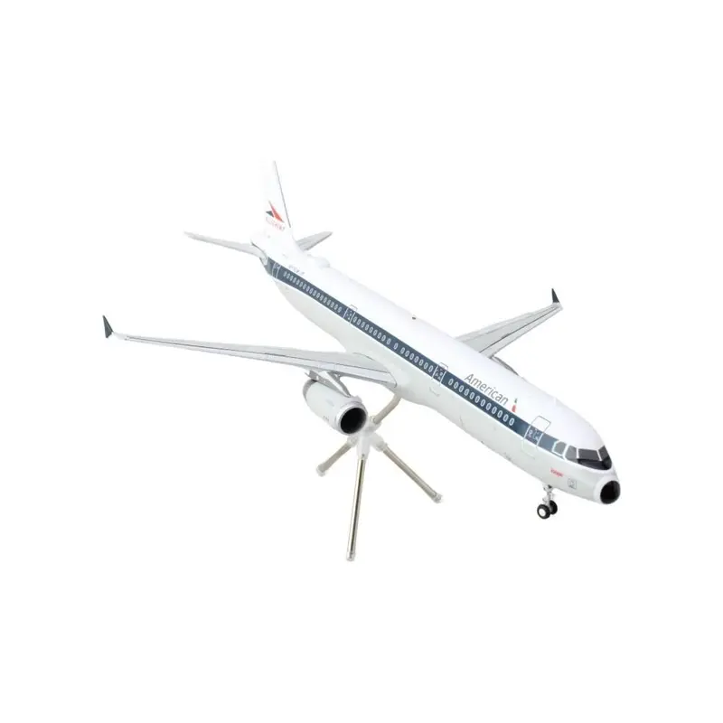 Airbus A321 Commercial Aircraft "American Airlines - Allegheny" (N579UW) White with Blue Stripes "Gemini 200" Series 1/200 Diecast Model Airplane by GeminiJets