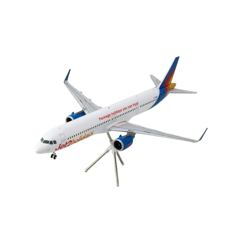 Airbus A321neo Commercial Aircraft "Jet2Holidays" (G-SUNB) White with Tail Graphics "Gemini 200" Series 1/200 Diecast Model Airplane by GeminiJets