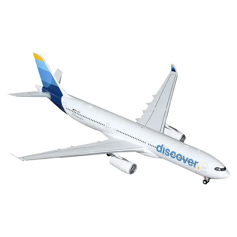 Airbus A330-300 Commercial Aircraft "Discover Airlines" (D-AIKK) White with Blue Tail "Gemini 200" Series 1/200 Diecast Model Airplane by GeminiJets