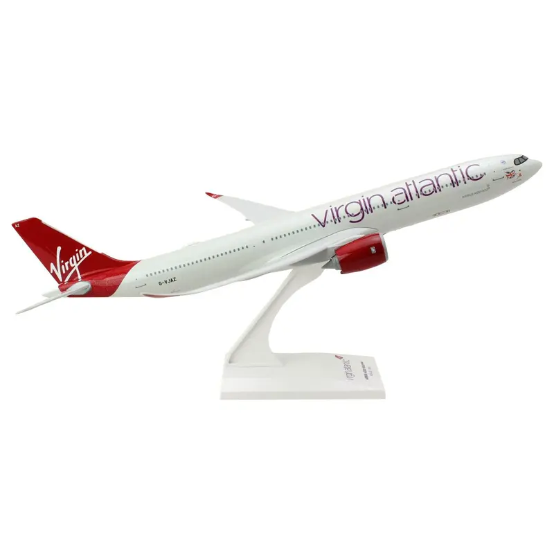 Airbus A330-900 Commercial Aircraft "Virgin Atlantic" (G-VJAZ) Gray with Red Tail (Snap-Fit) 1/200 Plastic Model by Skymarks