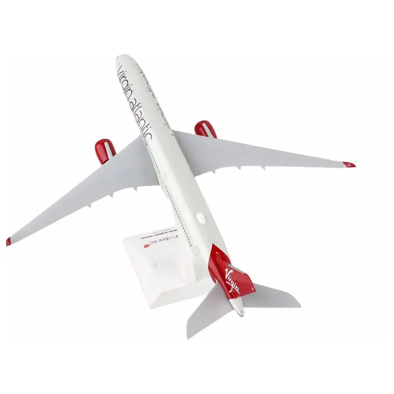 Airbus A350-1000 Commercial Aircraft "Virgin Atlantic Airways" (G-VXWB) Gray with Red Tail (Snap-Fit) 1/200 Plastic Model by Skymarks