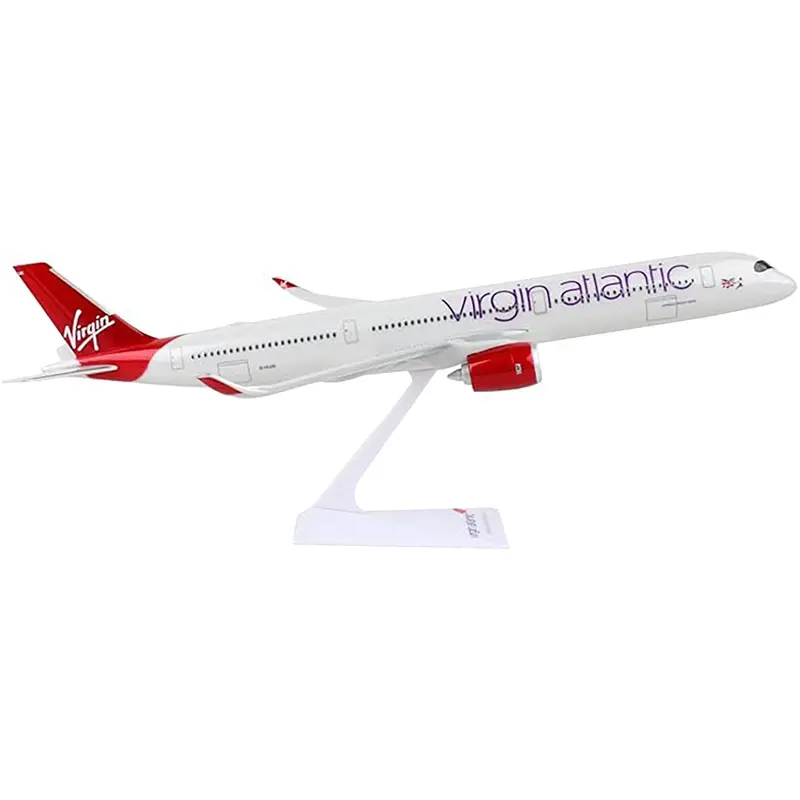 Airbus A350-1000 Commercial Aircraft "Virgin Atlantic" (G-VLUX) White with Red Tail (Snap-Fit) 1/250 Plastic Model by Skymarks