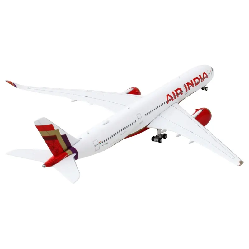 Airbus A350-900 Commercial Aircraft "Air India" (VT-JRH) White with Tail Graphics 1/400 Diecast Model Airplane by GeminiJets