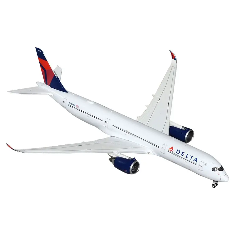 Airbus A350-900 Commercial Aircraft "Delta Air Lines" (N503DN) White with Blue and Red Tail 1/400 Diecast Model Airplane by GeminiJets