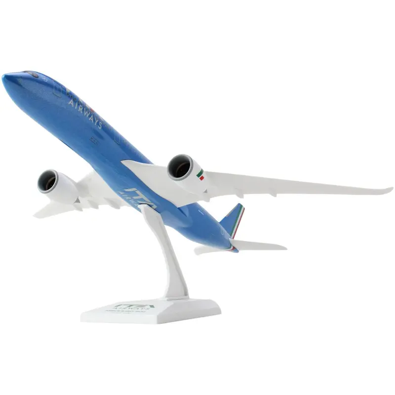 Airbus A350-900 Commercial Aircraft "ITA Airways" Blue with Striped Tail (Snap-Fit) 1/200 Plastic Model by Skymarks