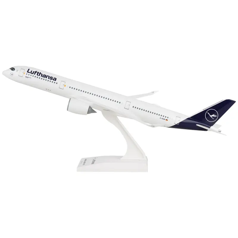Airbus A350-900 Commercial Aircraft "Lufthansa" (D-AIXM) White with Dark Blue Tail (Snap-Fit) 1/200 Plastic Model by Skymarks
