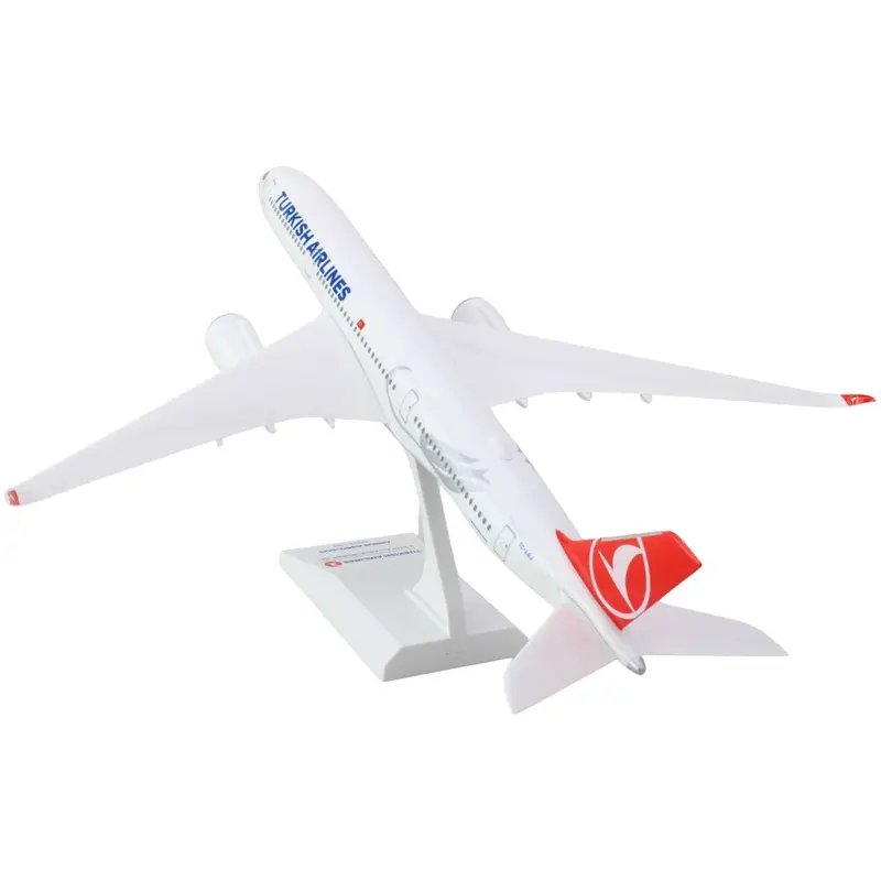 Airbus A350-900 Commercial Aircraft "Turkish Airlines" (TC-LGJ) White with Red Tail (Snap-Fit) 1/200 Plastic Model by Skymarks