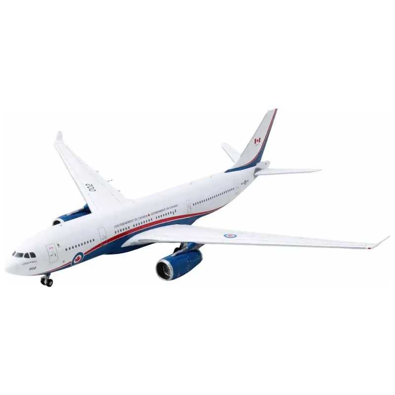 Airbus CC-330 Husky Aircraft "Government of Canada" (330002) White with Blue and Red Stripes "Gemini Macs" Series 1/400 Diecast Model Airplane by GeminiJets