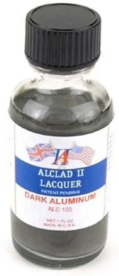 Alclad II ALC-103 Dark Aluminum Lacquer Paint 1oz