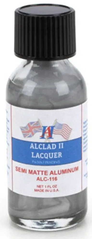 Alclad II ALC-116 Semi Matte Aluminum Lacquer Paint 1oz