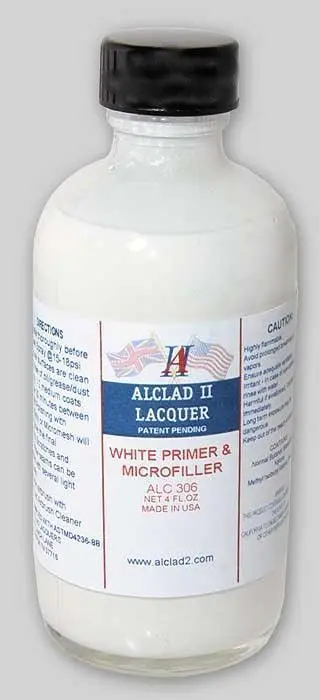 Alclad II ALC-306 White Primer & Microfiller Paint 4oz