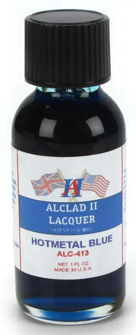 Alclad II ALC-413 Hot Metal Blue Lacquer Paint 1oz