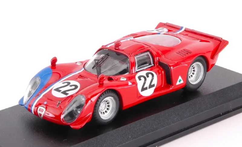 ALFA ROMEO 33.2 N.22 1000 KM PARIGI 1968 PILETTE-SLOTEMAKER 1