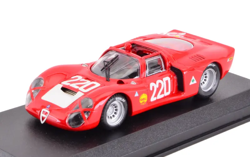 ALFA ROMEO 33.2 N.220 ACCIDENT TARGA FLORIO 1968 VACCARELLA-SCHUTZ 1