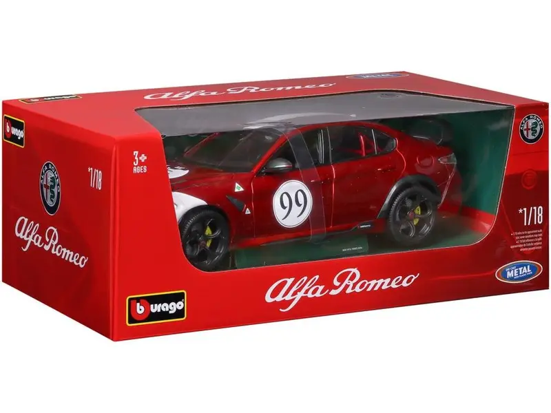 Alfa Romeo Giulia GTAm #99 Racing 2020 Red/White/Black 1