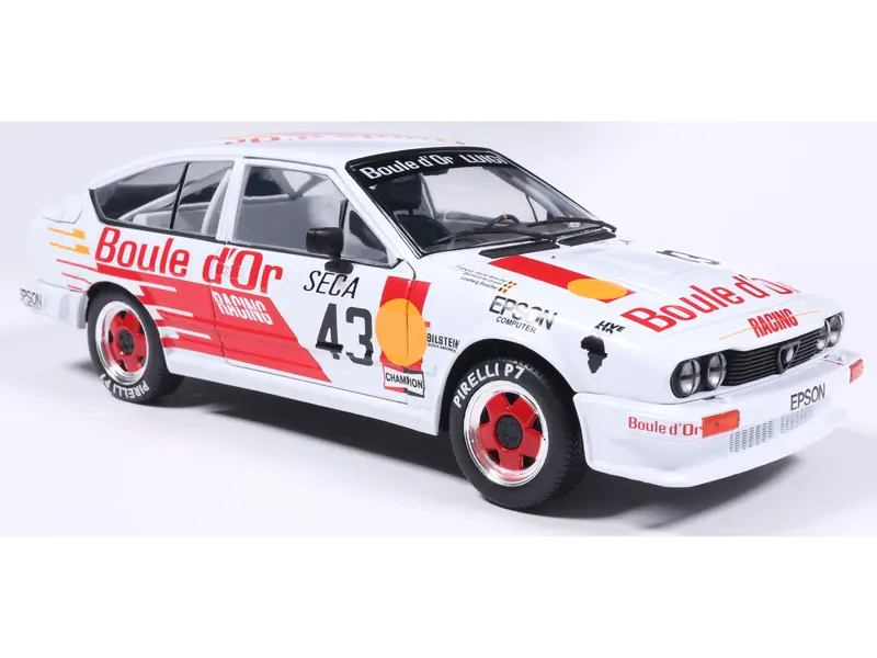 Alfa Romeo GTV6 White #43 B.De Dryer F-X.Boucher/L.Boucher 24H De Spa 1985 1