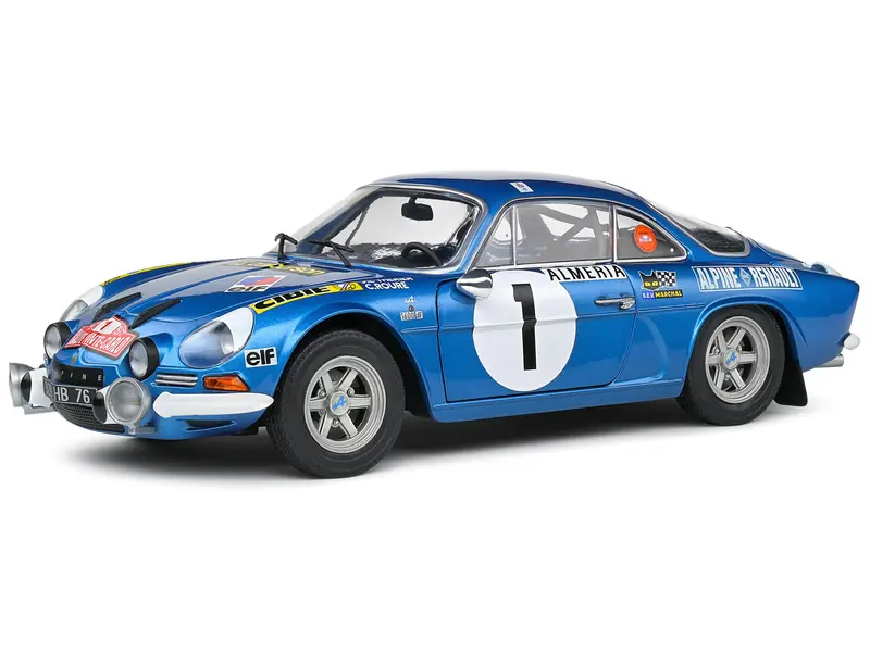 Alpine A110 1600S Blue #1 Therier/Roure Rallye Monte Carlo 1972 1