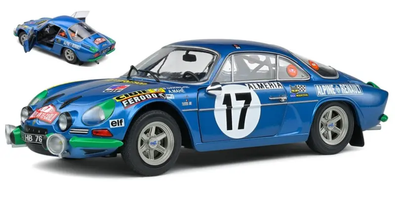 ALPINE A110 1600S N.17 RALLY MONTECARLO 1972 DARNICHE/MAHE 1