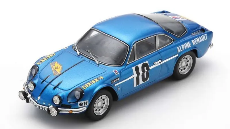 ALPINE A110 N.10 WINNER RALLYE DES ROUTES DU NORD 1969 J.VINATIER-M.CALL - Spark Model - SF231