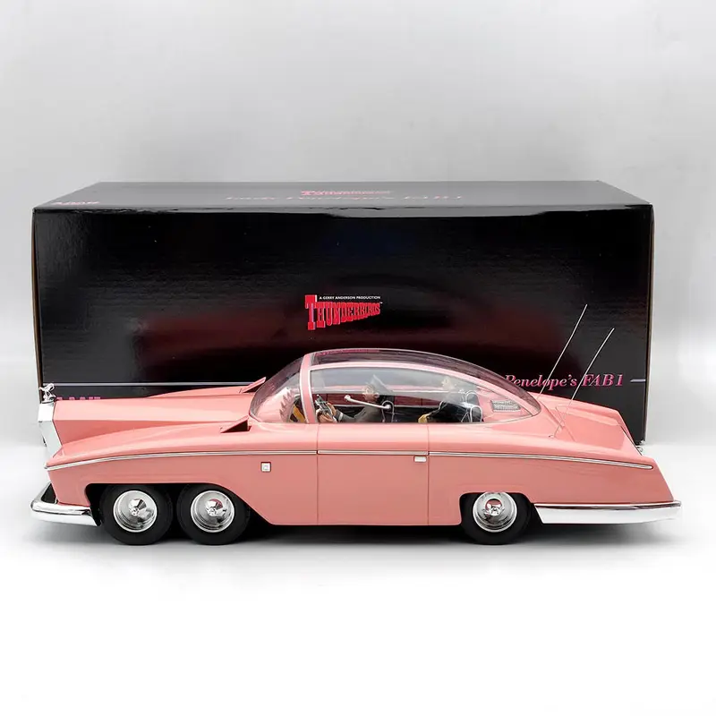 AMIE 1/18 Scale Lady Penelope's Thunderbirds FAB1/FAB 1 Resin Toys Car Models Miniature Decoration Gifts Limited Collection