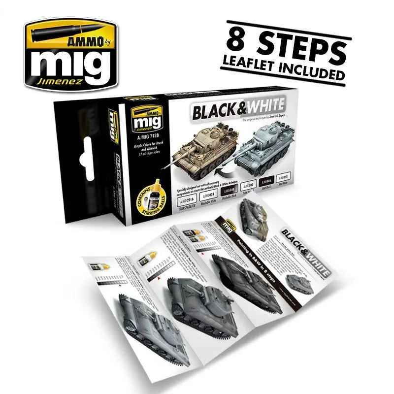 Ammo Black & White Techniq Set