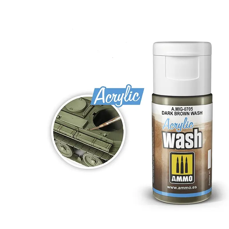 Ammo Dark Brown Wash Acrylic