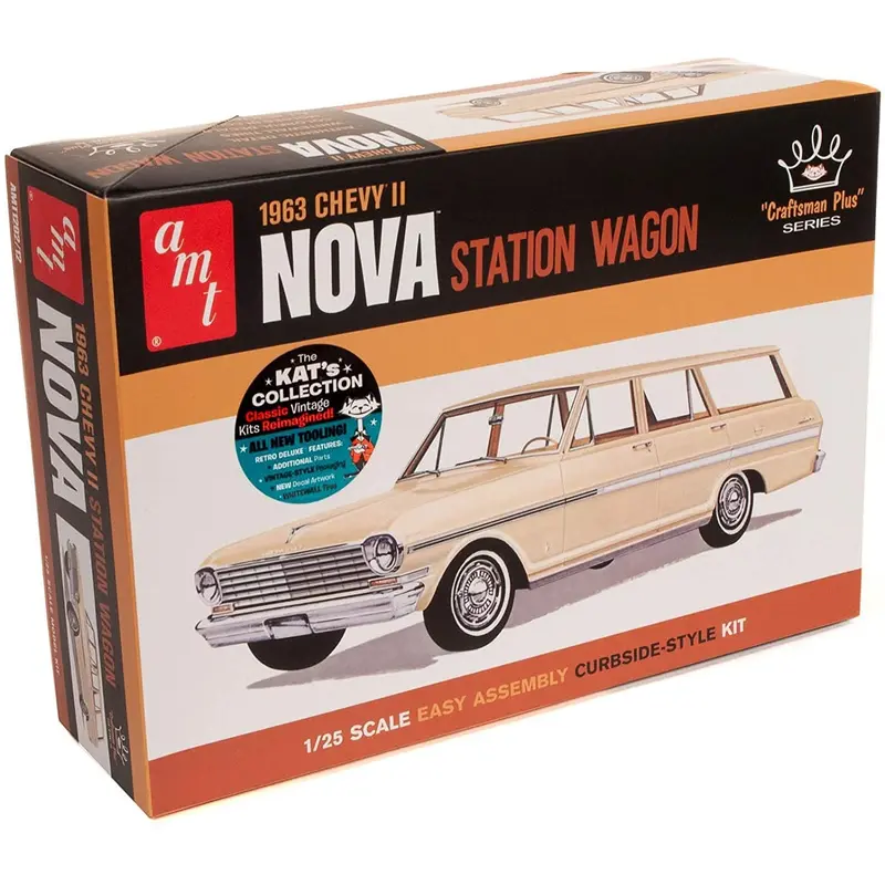 AMT 1/25 1963 Chevy II Nova Station Wagon Craftsman Plus Series