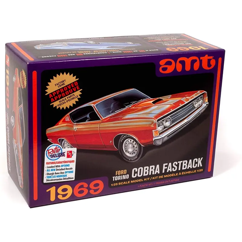 AMT 1/25 1969 Ford Torino Cobra Fastback