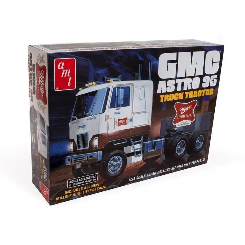 AMT 1/25 GMC Astro 95 Semi Tractor (Miller Beer)