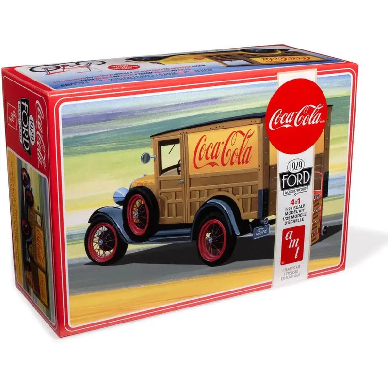 AMT 1929 Ford Woody Pickup Coke 1/25 Scale Model Kit