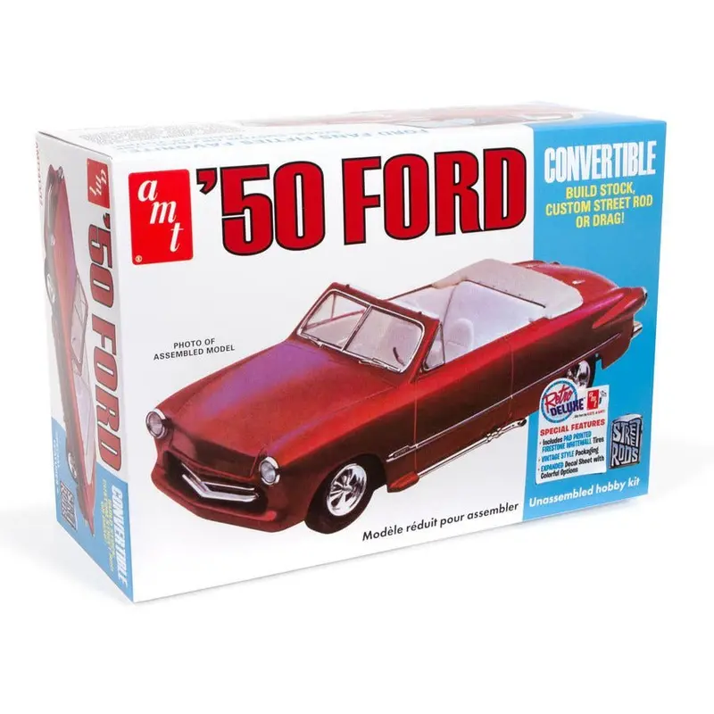 AMT 1950 Ford Convertible Street Rods Edition 1/25 Scale Model Kit