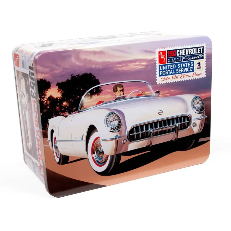 AMT 1953 Chevy Corvette (USPS Stamp Series) 1/25 Scale Model Kit