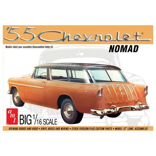 AMT 1955 Chevrolet Nomad Molded in White 1/16 Model Kit (Level 3)