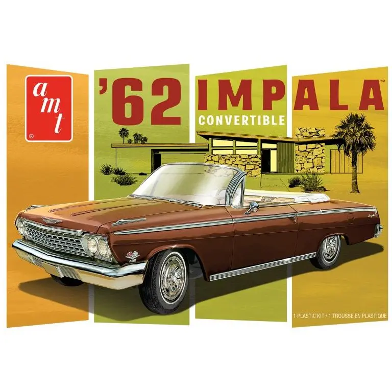 AMT 1962 Chevy Impala Convertible 1/25 Scale Model Kit