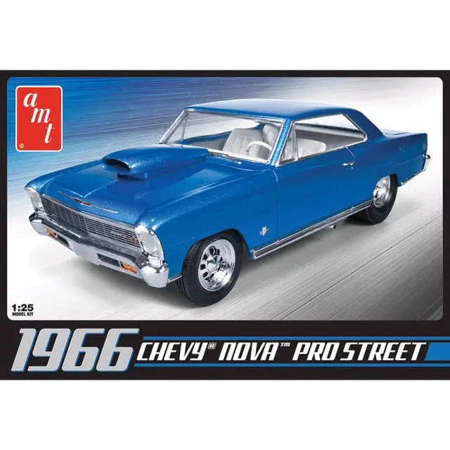AMT 1966 Chevy Nova Pro Street Rod 1/25 Scale Model Kit by AMT