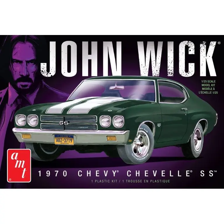 AMT 1970 Chevy Chevelle John Wick 1/25 Scale Model Kit