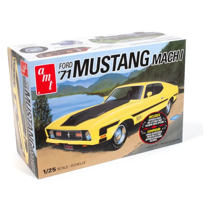 AMT 1971 Ford Mustang Mach I 1/25 Scale Model Kit