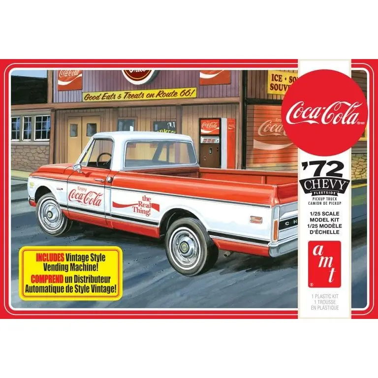 AMT 1972 Chevy Pickup W/Vending Machine & Crates (Coca-Cola) 1/25 Scale Model Kit
