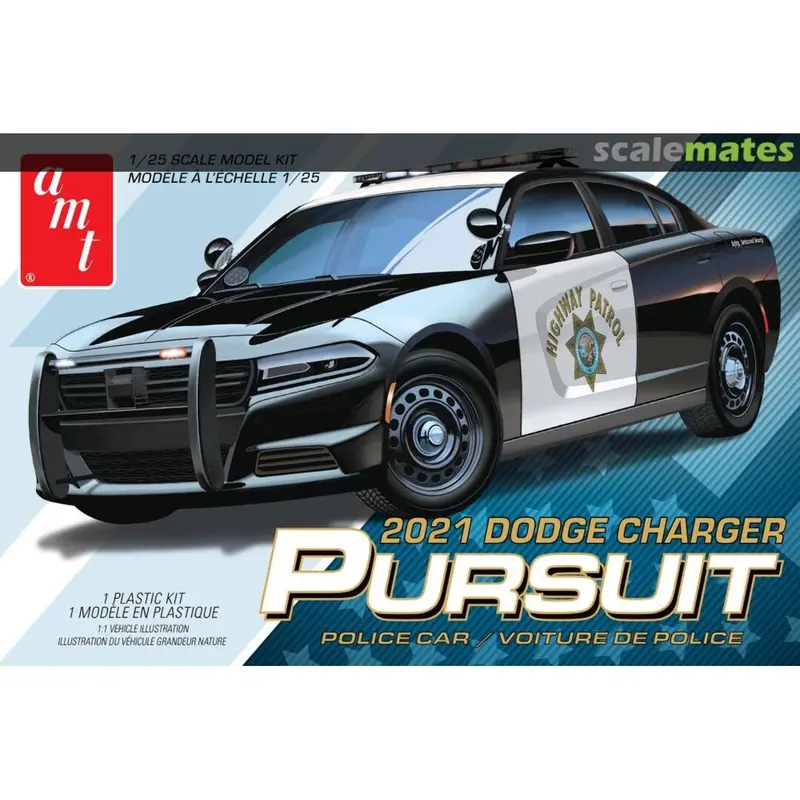 AMT 2021 Dodge Charger Pursuit Police Car 1/25 1324 Plastic Model Kit