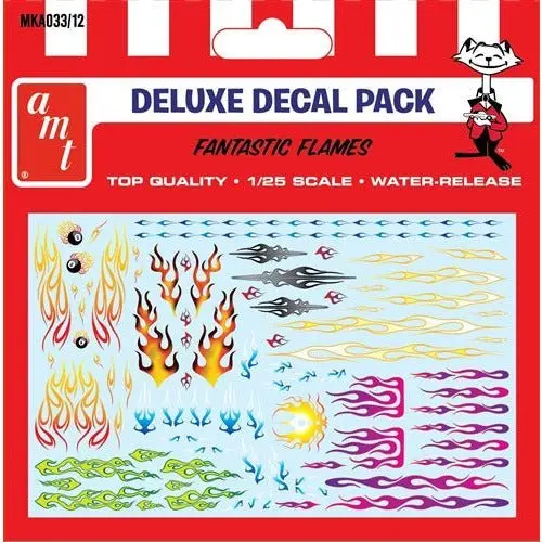 AMT Fantastic Flames Decal Pack 1/25 Scale