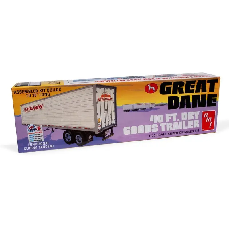AMT Great Dane Dry Goods Semi Trailer 1/25 Scale Model Kit