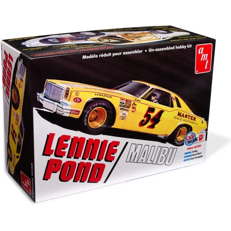 AMT Lennie Pond 1974 Chevy Malibu Stock Car 1/25 Scale Model Kit