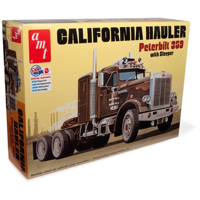 AMT Peterbilt 359 California Hauler w/Sleeper 1/25 Scale Model Kit